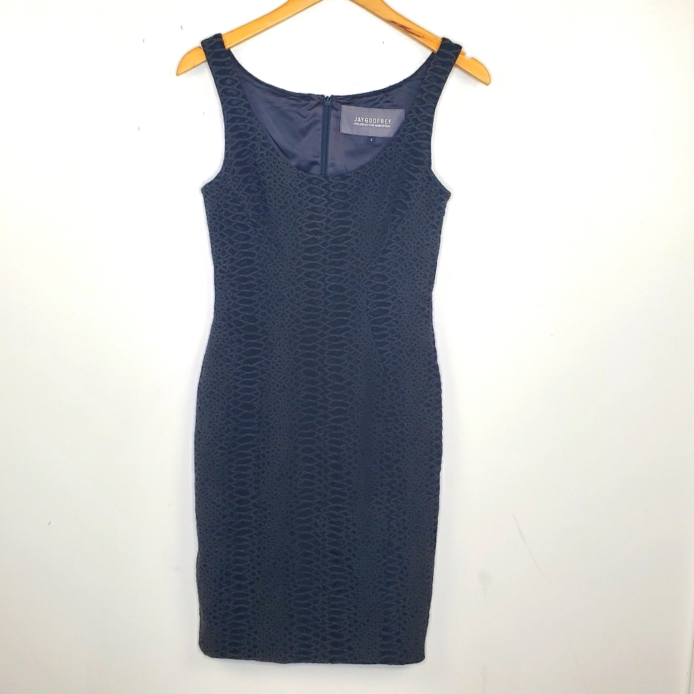 Jay Godfrey Black Bodycon Sheath Dress, NWOT 4